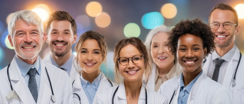 The dedicated healthcare team showcasing unity and compassion in a professional environment.