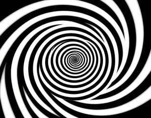 Fototapeta premium Abstract Black And White Spiral Pattern