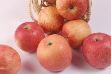 red apples in a basket