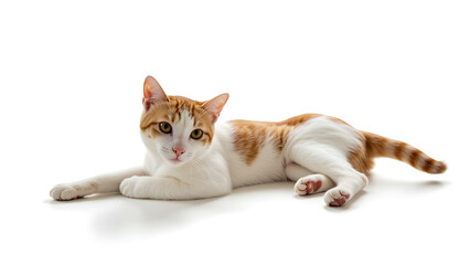 kitten on white background