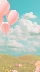 Obraz premium Balloons outdoors nature cloud.