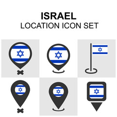 Israel Location Icon Set
