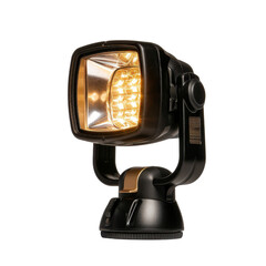 Bright LED work light with adjustable head for versatile illumination, ideal for outdoor activities and emergencies