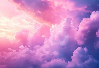 Vibrant cloudscape at sunset