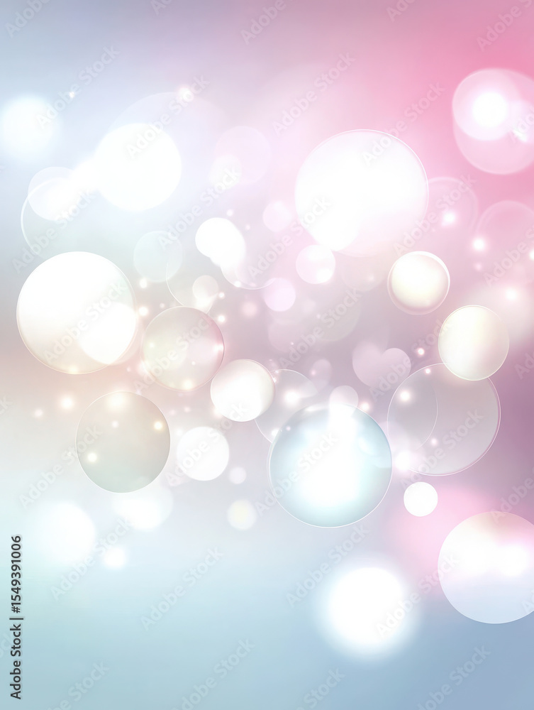 Poster abstract light bokeh with soft out of focus luminous circles. dynamic visual effect for backdrop. bl