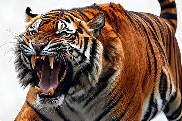 Tiger roaring