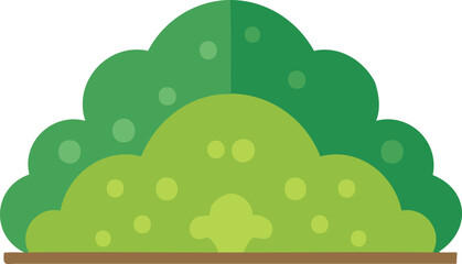 Fototapeta premium vector illustration of a green bushes