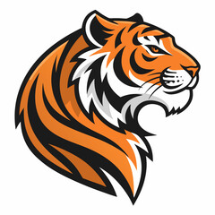 Tiger Head Logo. Mascot Creative Design