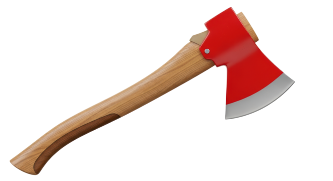Isolated Red Axe