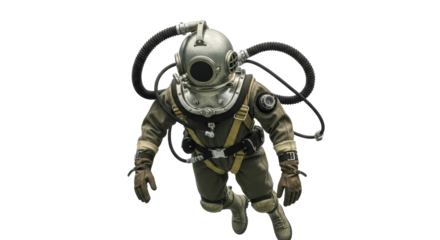 Isolated Deep Sea Diver