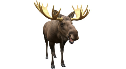 Isolated Moose Animal