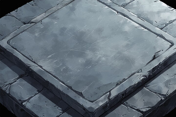 Closeup of Squared Gray Stone Blocks