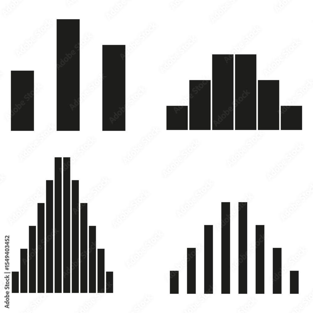 Poster growth bars chart. financial progress symbol. data analysis vector. business statistic element.