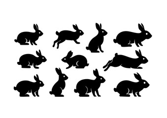 うさぎシルエット