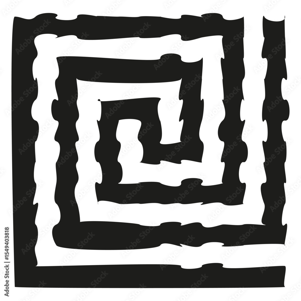 Poster curl icon pattern. black curve design. geometric swirl illustration. vector spiral symbol.