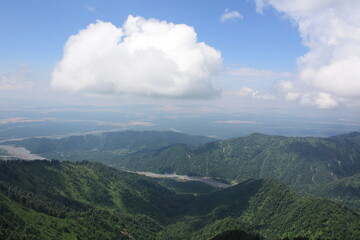Fototapeta premium clouds over the mountains
