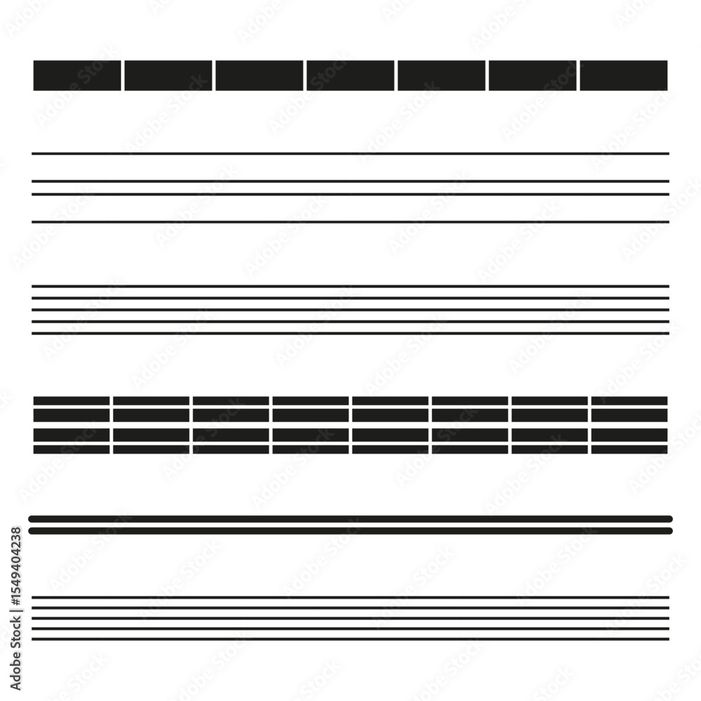 Poster horizontal line pattern. striped texture design. vector bar elements. black white stripes.