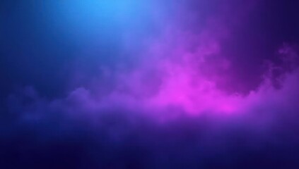 Background, neon smoke on a dark background, pink and blue. AI generative.