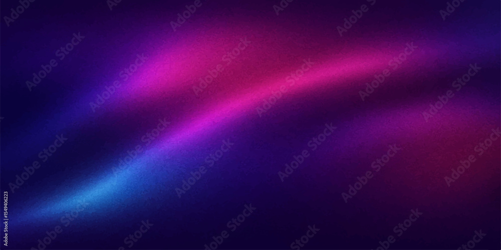 Poster abstract glowing lines of purple and blue light create an energetic art design and wave pattern with
