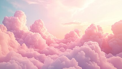 Pastel cloudscape at sunset (1)