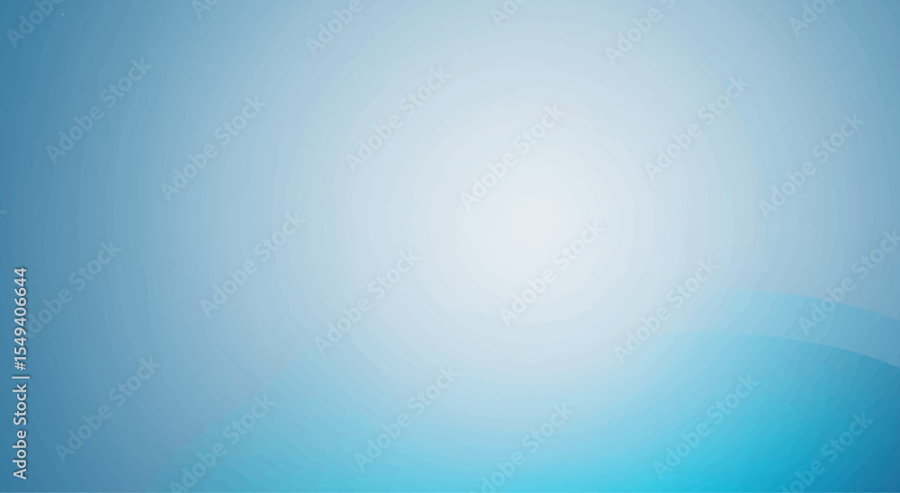 Poster abstract blue background with soft light rays, a smooth and bright gradient design