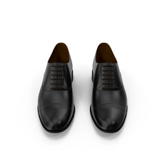 3d Elegant Black Oxfords: Men's Formal Footwear , png