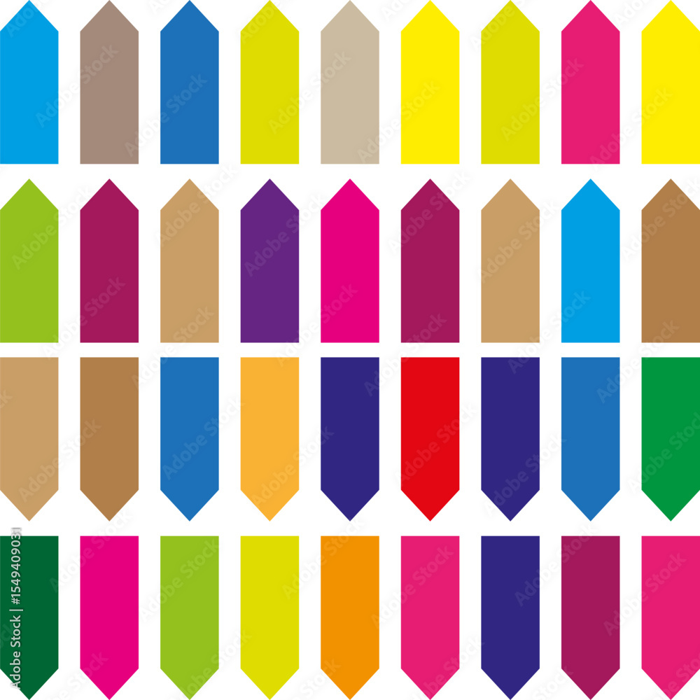 Poster color palette collection. vibrant swatch display. rainbow spectrum grid. vector color guide.