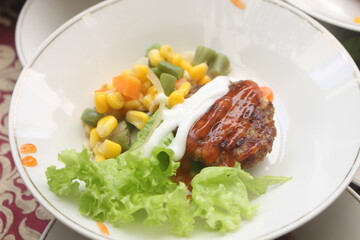 meat with vegetables