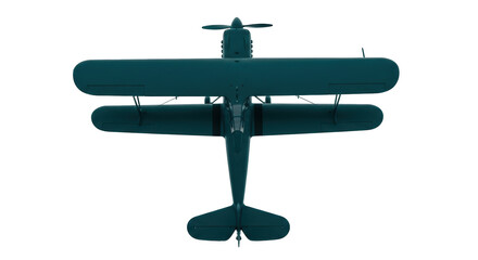 Isolated Biplane Aircraft
