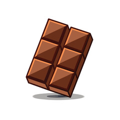 chocolate bar isolated on white background vector icon