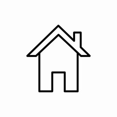 Obraz premium home house building icon vector sign