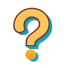 Question Mark Vector Icon – Flat Style Support Symbol for FAQ, Info, and UI Design