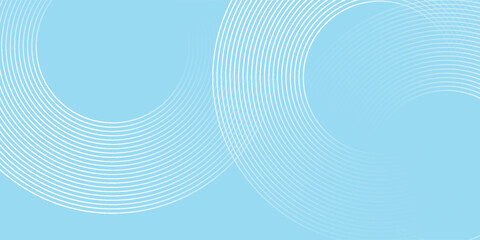 Modern abstract background, blue white gradations, circle effect,shape memphis, trendy. fututristic geometric  circle vector illustration