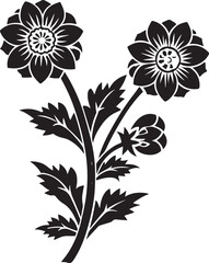 botanical flowers vector graphics art design