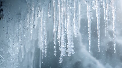 background of ice and icicles .