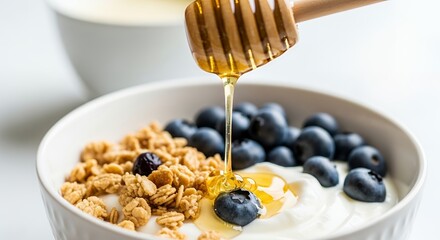 bowl of muesli with berries
