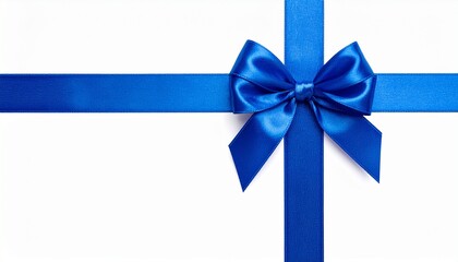 blue gift bow