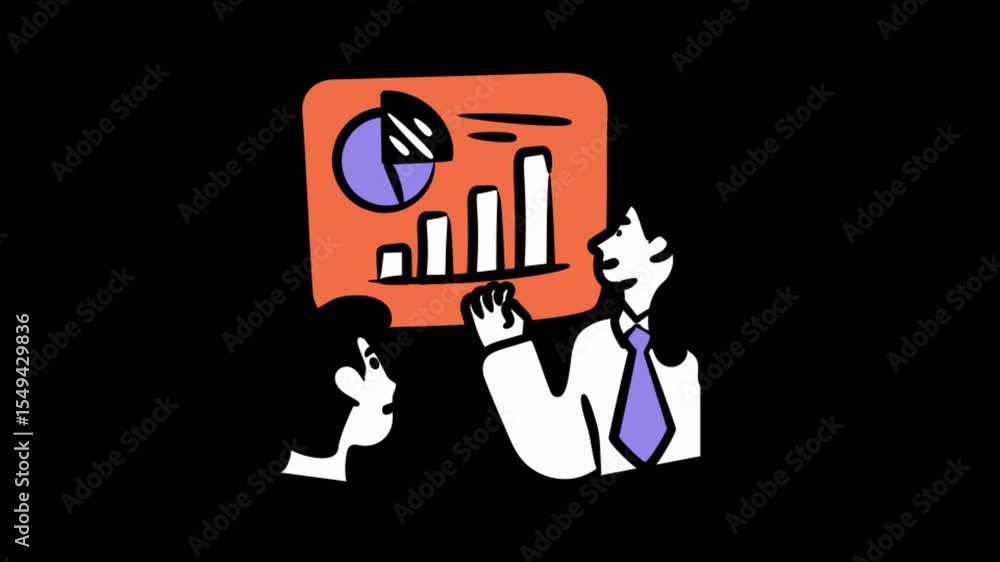 Poster presentation animations on transparent background