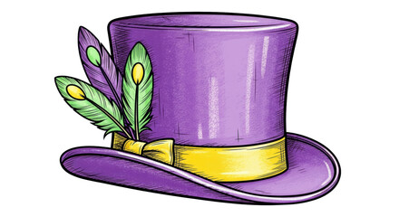 Isolated Top Hat with Feathers