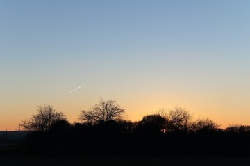 Sunset - Blue Orange Sky - Evening Mood