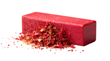 Red eyeshadow crushed texture gold sparkles beauty makeup