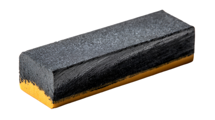 Black chalkboard eraser on black background