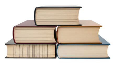 Isolated Stack of Books