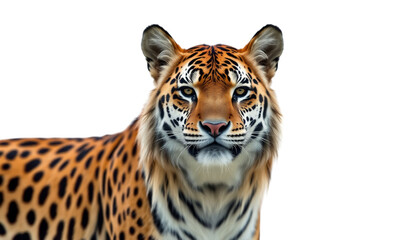 Fototapeta premium Majestic jaguar portrait against black background.