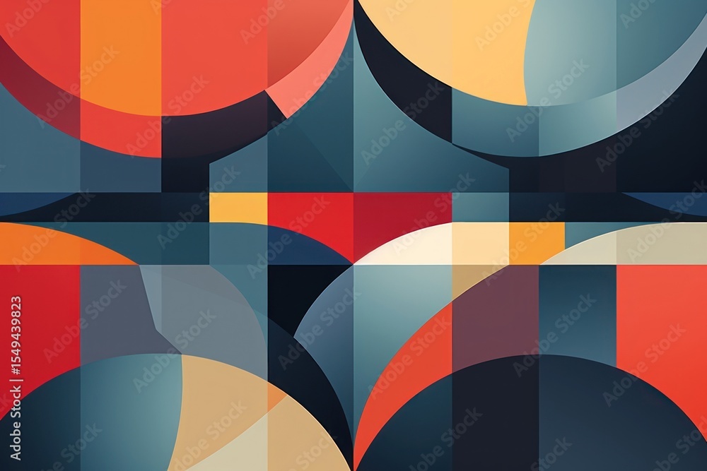 Poster abstract geometric patterns backgrounds graphics art.