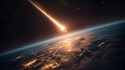Flaming Meteor: A Glimpse of Earth's Final Moments