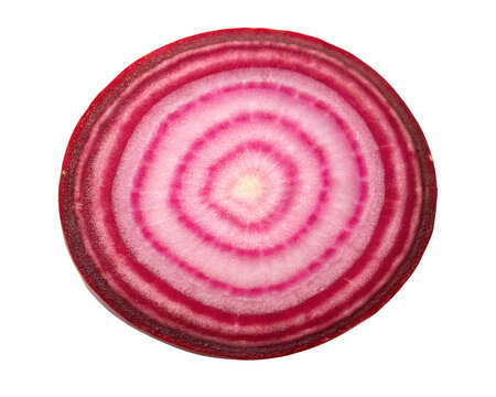 Beetroot slice isolated on transparent background