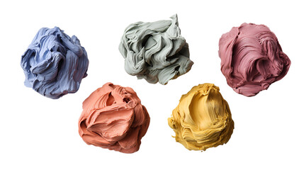 Obraz premium Colorful Sculpted Clay Balls Abstract Art