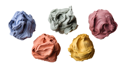 Colorful Sculpted Clay Balls Abstract Art