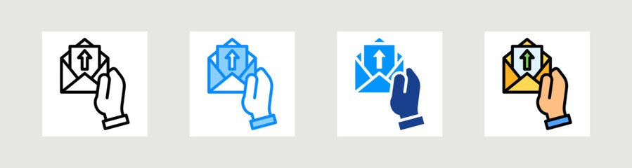 Send Email Icon Collection Set Multiple Style